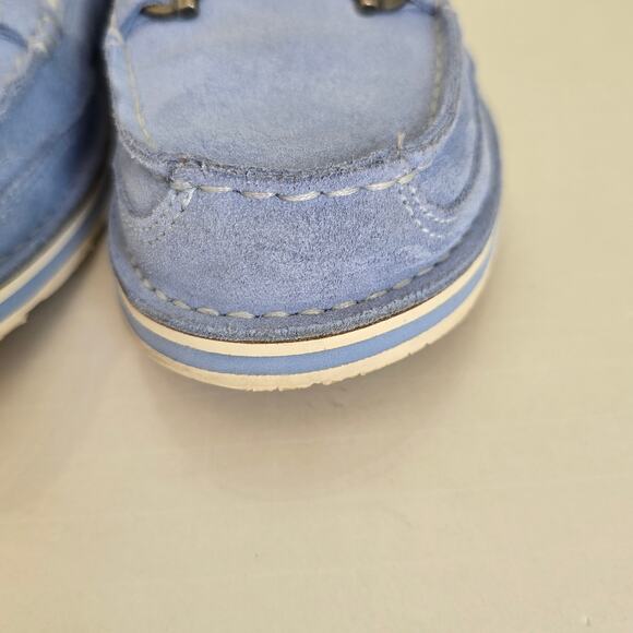Ariat Cruiser Loafers Women's 7B Baby Blue Suede Slip On Casual Comfortable - Picture 9 of 11